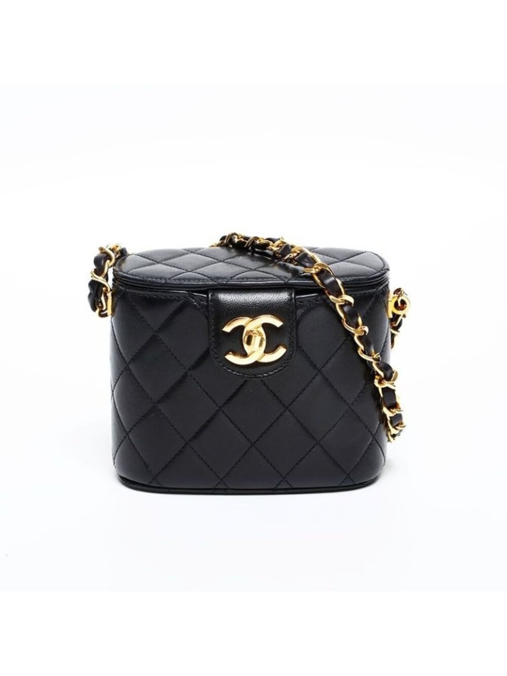 Chanel Shoulder Bag Lambskin Chain Vanity